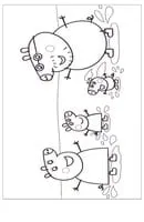 Peppa Pig kleurplaat 6